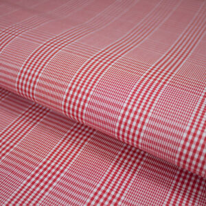 Travel Friendly Wrinkle Free Shirt Fabrics Glen Check Pattern B-389