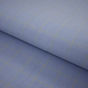 Bob's Travel Friendly Wrinkle Free Shirt Fabric Glen Check Pattern B-393