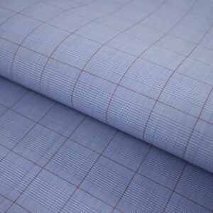 Bob's Wrinkle Free Italian Cotton Shirt Fabrics Glen Check Pattern B-394