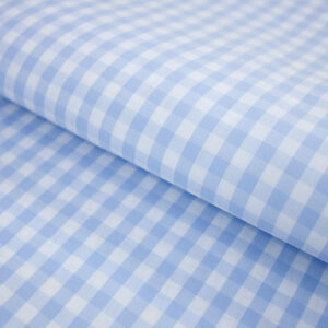 Crease Resistant Wrinkle Free Italian Cotton Shirt Fabric Check Pattern B-396