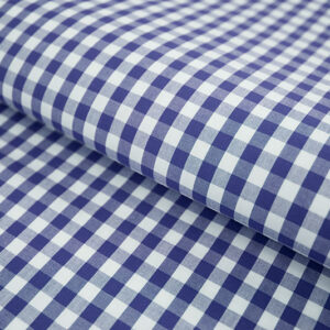 Black Plaid Easy Care B-398 Shirt Fabric