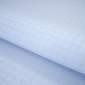 Bob's Sky Blue Wrinkle Free Shirt Fabrics Check Pattern BT-463