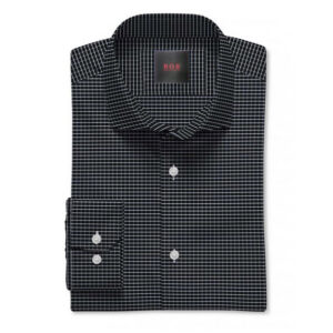 Bob's Black Micro Check Dress Shirt
