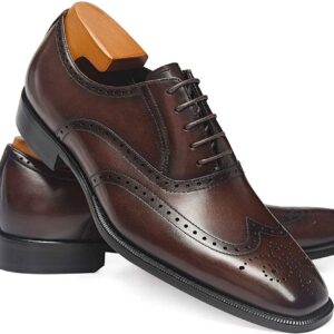 Bob's Genuine Leather Handcrafted Men's Formal Shoes Oxford For Men