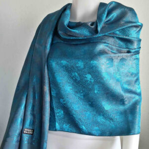 Bob Silk Scarves Blue