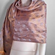 Bob Silk Scarves Brown