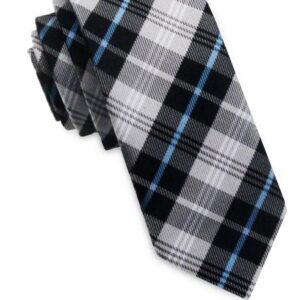Bob Grey  Blue Plaid Tie
