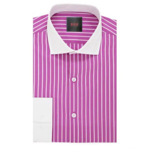 Bob's Cotton Check Stripes Dress Shirt