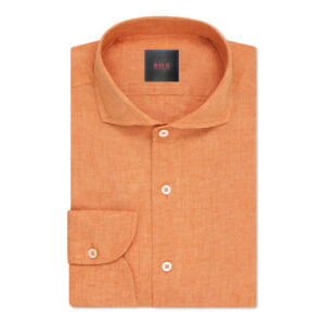 Bob's Orange Pure Linen Shirt